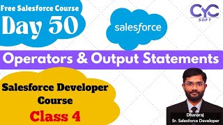 OperatorsampOutput Statements Salesforce training in Kukatpally Top 10 Salesforce training  CYCSOFT [upl. by Lev]