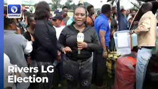 Rivers LG Election Channels TV Correspondent Gives Update From PHALGA Unit In Port Harcourt [upl. by Shermie]