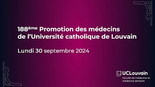 Proclamation 2024 de la Faculté de médecine et médecine dentaire [upl. by Checani]