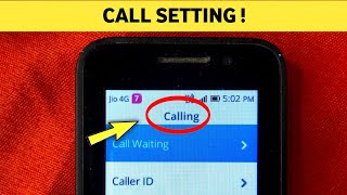 Call Settings In Jio Keypad Phone Like Jio F90M jio 2 3 F30B f81e f10q f41t [upl. by Benedikt312]