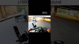 z1000 speed and sound kawasaki z1000 sound speed motovlog rider reaction shorts [upl. by Attelocin]