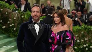 Keeley Hawes and Matthew Macfadyen posing for photos at the Met Gala [upl. by Neu568]