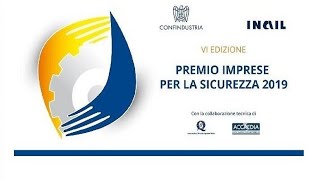 Sesta edizione Premio quotImprese per la sicurezzaquot  26112019 [upl. by Hildick268]