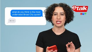 Ilana Glazer Texts Their Fans  Etalk [upl. by Auberbach]