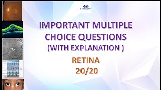 IMPORTANT MCQ QUESTIONS OPHTHALMOLOGY RETINA optometry aiims refractionist eto ophthalmology [upl. by Ayerf]