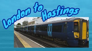 London Charing Cross to Hastings  FULL JOURNEY  Southeastern 375 Electrostar via Tonbridge [upl. by Worsham]