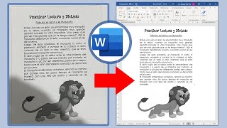 Como convertir una imagen a un texto editable en Word [upl. by Gena]