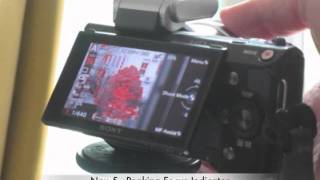 Sony Nex 5 Focus Peaking Indicator [upl. by Intisar408]