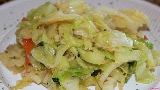 How To Make The Best Fried Cabbage  Steamed Cabbage  Episode 38 [upl. by Osy]