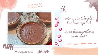 Dessert au chocolat facile et rapide  avec deux ingrédients seulement [upl. by Anytsirhc]