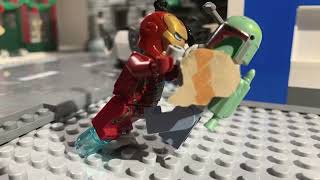 Boba Fett Vs Iron Man Lego Stop Motion yha1k [upl. by Soilissav773]