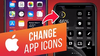 How to Change App Icons on Your iPhone  Create a Shortcut with Custom Icon Using Shortcuts App [upl. by Akiram]