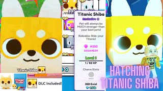 hatching titanic Shiba in ps99 [upl. by Ahsinhoj]