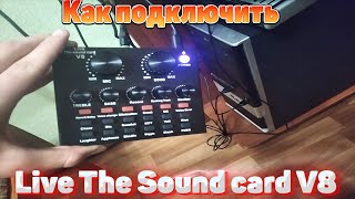 КАК ПОДКЛЮЧИТЬ LIVE THE SOUND CARD V8 [upl. by Burtie]