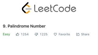 LeetCode Palindrome Number Solution Explained  Java [upl. by Eednac]