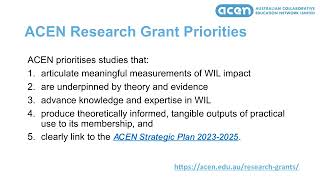 ACEN Research Grants  Information Presentation [upl. by Aiuqram]