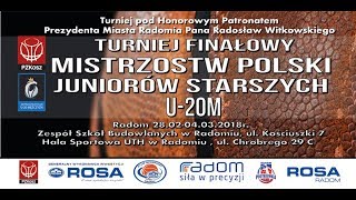 Finały Mistrzostw Polski Juniorów Starszych u20 w Koszykówce  Radom 2802 2018 [upl. by Arriaet]