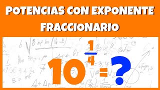 Potencias con exponente fraccionario  Ejemplos resueltos [upl. by Akehsal]