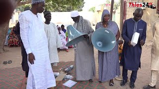 Abdoulaye Dièye offre du matériel de sonorisation à la mosquée  Médina Fall [upl. by Tewfik]