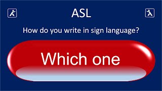 Deaf people ask how to write in sign language The word Which one [upl. by Grose]