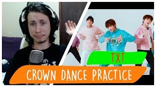 REAGINDO À TXT CROWN Dance Practice mirrored version [upl. by Anelac]