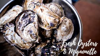 Fresh Raw Oysters amp French Mignonette Sauce Recipe How to Prepare Fresh Raw Oysters [upl. by Dillie520]