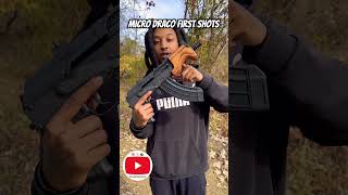 Micro Draco First Shots 💥 Micro Draco Shots ShootingRange [upl. by Emmie]