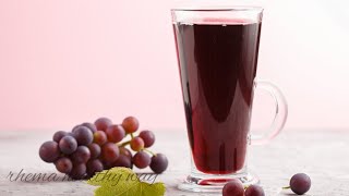 Grape Juice recipe  How to make grape juice at home  Summer juicing recipes [upl. by Klehm]