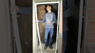 How to Install a Door in 1 Minute From Start to Finish shorts [upl. by Nwahsuq]