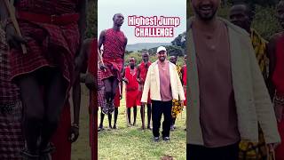 Maasai Tribe highest jump tribe maasaimara wildlifeadventure ytshorts captureweekend youtube [upl. by Stinson]