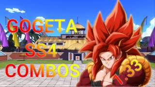 Gogeta SS4 Combos 133 [upl. by Krilov703]