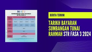 BERITA TARIKH BAYARAN STR FASA 3 2024 1 [upl. by Haik]