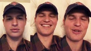 Ansel Elgort  Instagram Live Stream  January 22 2018 [upl. by Lynn]