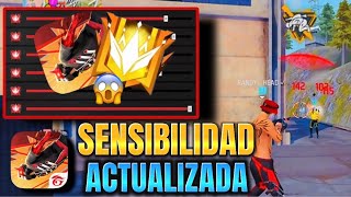 SENSIBILIDAD  BOTÓN PERFECTO FREE FIRE🎯SIN DPI PARA DAR TODO ROJO NUEVA ACTUALIZACIÓN 2024✅ [upl. by Frans]