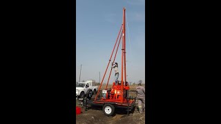 SUNMOY HG300D water well drilling machine in Africa [upl. by Rehtaeh709]