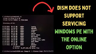 How to Fix DISM Does Not Support Servicing Windows PE With The Online Option on Windows 11 [upl. by Clayborn]