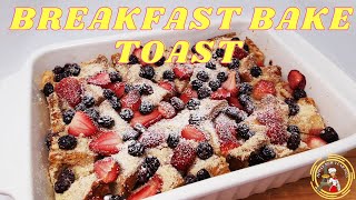 Berry Baked French Toast RecipeBreakfast CasseroleMargs Food Diaries [upl. by Madella446]