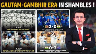 NZ से हार के सामने Team India बनाए कई शर्मनाक Record Fans ने कहा GautamGambhir Era in Shambles [upl. by Elehcor242]