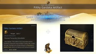 BDO  Gardakas Treasure quest  Filthy Gardaka Artifact  Black Desert Online [upl. by Gniw]