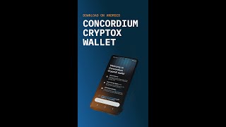 Easy Guide Setting Up Your Concordium CryptoX Wallet on Android in Minutes short [upl. by Blondy]