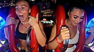 Slingshot ride Girls Almost Cried 😱 [upl. by Vincenta]