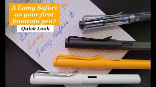 Quick look  Lamy Safari Fountain Pen and how does it compare to a ballpointgel pen [upl. by Gervase]