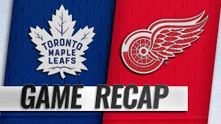 DeKeyser nets OT winner to lead Wings past Leafs [upl. by Hintze560]