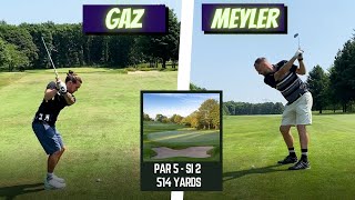 Gaz Beadle v PRO Footballer David Meyler Howley Hall Golf Challenge Par 5 [upl. by Geiger727]