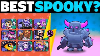 Who is the BEST SPOOKY Character vs PEKKA 1v1  Squad Busters Tournament [upl. by Luben]