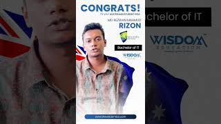 🎉 MD REZWAN MAHMUD RIZONs Australia Student Visa Success Story  Study IT at CQUniversity [upl. by Romelle]