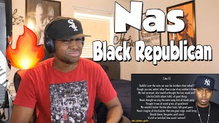 FIRST TIME HEARING Nas  Black Republican ft JayZ REACTION [upl. by Ferdinande]