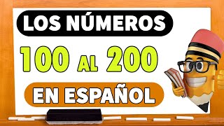 NÚMEROS del 100 al 200 EN ESPAÑOL escritos para niños 💫🧒👧 I SPANISH Numbers 100200 [upl. by Alimak]