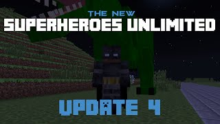 The New Superheroes Unlimited Update 4  quotBATVEHICLES POWER ARMOR AND MOREquot Minecraft Mod [upl. by Egamlat]