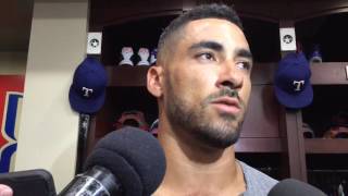 Rangers Ian Desmond quotA lot of good things going on right nowquot [upl. by Hallsy766]